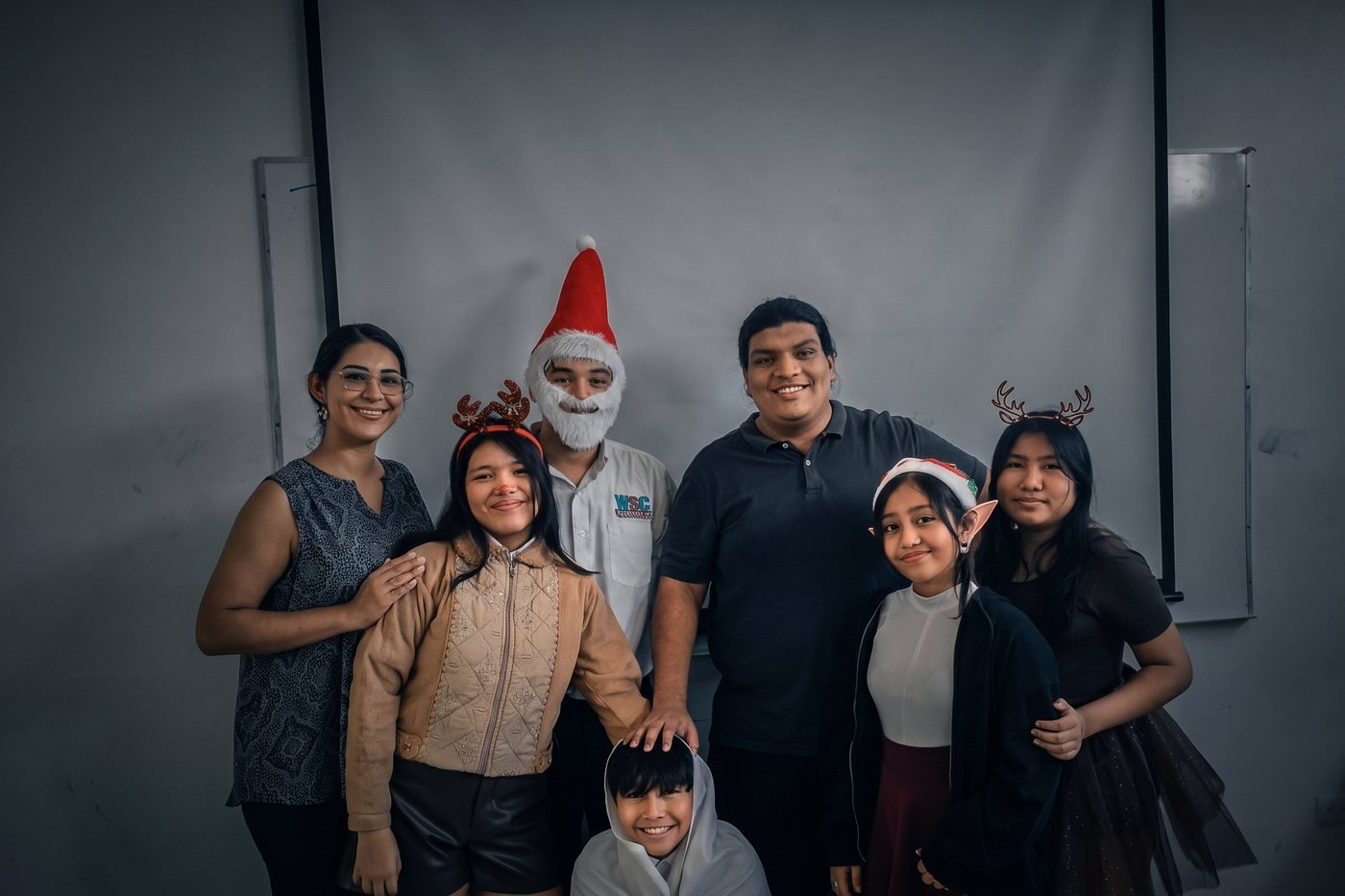 Daniel Barranco con su grupo de alumnos